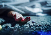 Zodiac: morilec, ki ga nikoli niso ujeli Extreme Close-Up on Victim's Bloody Hand. Still Dead Body Under a Cover and Next to Numbered Markers. Spilled Blood on the Floor Suggests a Violent and Shocking Crime of Passion in Urban City