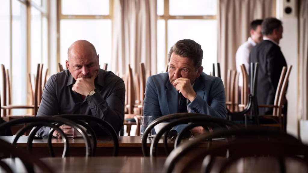 Rene Bitorajac in Dragan Bjelogrlić v filmu Ohcet