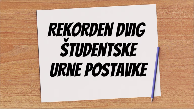 Študentska urna postavka