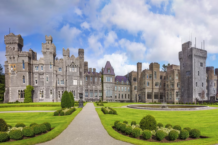 Ashford Castle is a medieval and Victorian castle that has been expanded over the centuries, Ireland