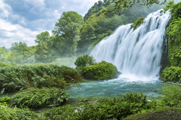 Marmore falls, Cascata delle Marmore, in Umbria region, Italy