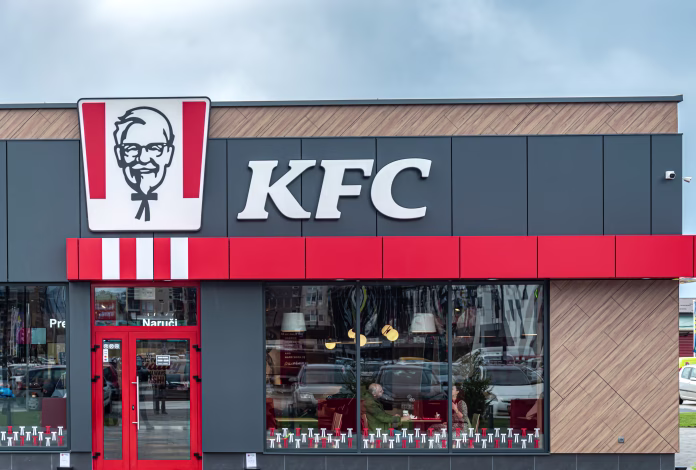Sarajevo, Bosnia and Herzegovina - December 16, 2022 The first KFC drive thru restaurant in Bosnia and Herzegovina was opened yesterday in Sarajevo