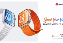 Serija pametnih ur s kvadratnim zaslonom za mlade urbane uporabnike huawei wathc fit 5