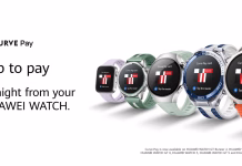 Pametne ure Huawei dobile brezstično plačevanje brez telefona Curve Pay na urah Huawei