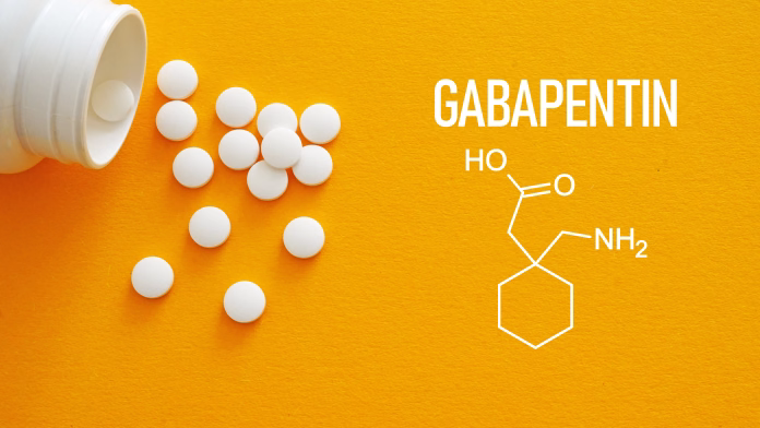 Gabapentin Medication Concept. Prescription Drug for Neurological Conditions, Pain Management and Healthcare Treatment Background