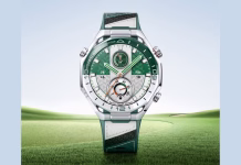 Huawei Watch Ultimate 2 zagotovi natančnost na igrišču za golf zelena različica ure Huawei Wtach Ultimate 2