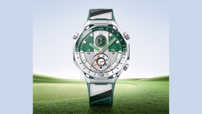 zelena različica ure Huawei Wtach Ultimate 2