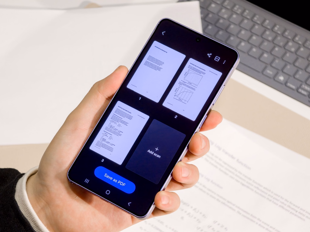 Bralnik PDF dokumentov na telefonu Samsung Galaxy S26