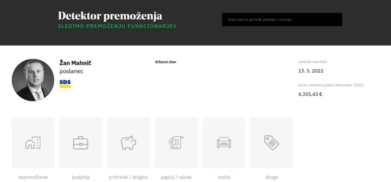 Detektor premoženja