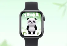 Motivacijskih sposobnosti ljubke pande ne gre oporekati Panda na uri Huawei Fatch fit 5