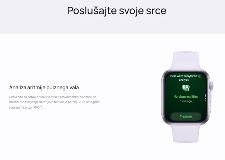 zdsravstvene funkcije ure watch Fit 5