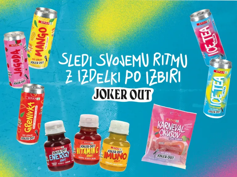 Od gumi bonbonov do vitaminskih vod – SPAR x JOKER OUT linija raste skupaj z idejo “Izberi po svoje”