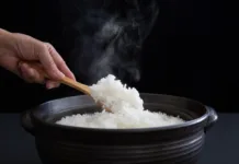 Nikoli ne puščajte kuhanega riža na pultu: Posledice so lahko tudi smrtno nevarne za vas Clay pot Japanese cooking utensils Studio photography Cooking rice in a clay pot Rice cooker