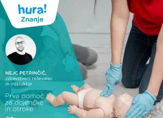 Hura! Znanje zaključuje sezono spletnih seminarjev s prvo pomočjo za dojenčke in otroke seminar prva pomoč