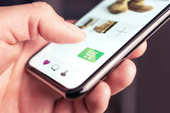 online-shopping-and-fashion-store-website-with-add-to-cart-button-in-mobile-phone-customer-order-and-purchase-product-on-internet-site-ecommerce-and-retail-business-concept-digital-transaction-stockpack-istock Online shopping and fashion store website with add to cart button in mobile phone. Customer order and purchase product on internet site. Ecommerce and retail business concept. Digital transaction.