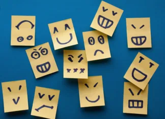Velikih 5: osebnostne lastnosti, ki povejo, kdo ste Smilies stickers on blue background