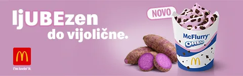 Ljubezen do vijolične - mcflarry Oreo; Mcdonalds