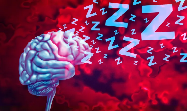 Brain And Sleep as cognitive health by promoting deep sleep and REM or Rapid Eye Movement to improve memory and regulate the amygdala to help mood and reduce anxiety to maintain a healthy well rested mind.
