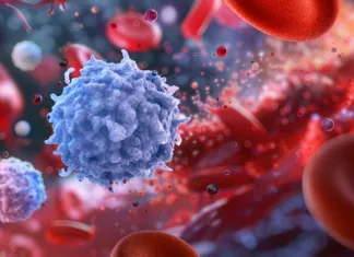 Znanstveniki prvič v zgodovini iz nič ustvarili sintetično celico, ki se hrani in razmnožuje Lymphocytes, immune cells, white blood cells. Adaptive immune system, showcasing T-cells, B-cells, NK cells. Human lymphocytes combating infections. Medical 3D blood structure scientific illustration