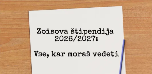 Zoisova štipendija 2026-27