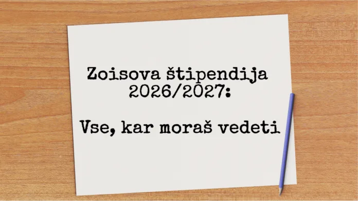 Zoisova štipendija 2026-27