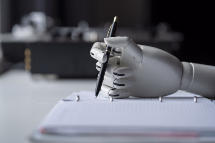 artificial-robotic-arm-write-down-some-notes-with-pen-stockpack-istock artificial robotic arm write down some notes with pen