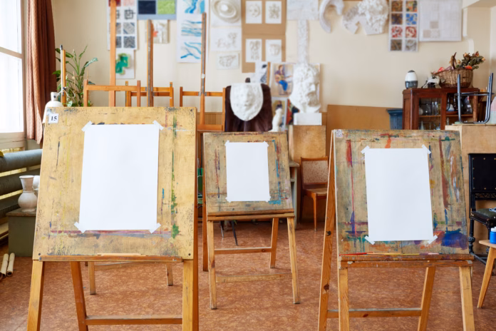 easels-with-empty-canvases-in-art-studio-stockpack-istock Easels with empty canvases in art studio